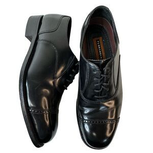 FLORSHEIM Men's Black Patent Lexington Cap Toe Oxford Size 9 D